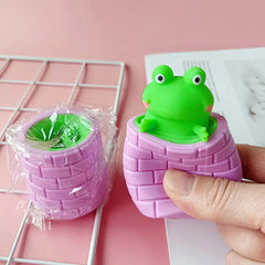 Squeeze Frog Cup Toys for Kids