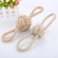 Keep Your Dog Active and Happy with Our Cotton Braided Ball Pet Dog Toy