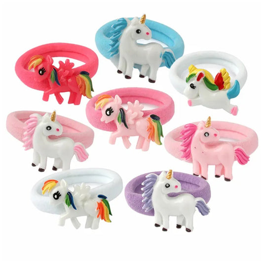 Unleash Your Child's Inner Unicorn with Kids Unicorn Style Hair Ring Accessories