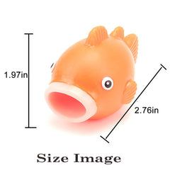 Rubber Clownfish Squishy Tongue POP Out Squeeze Animal Toy