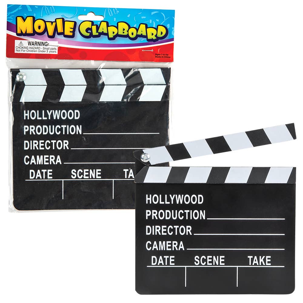 Buy MOVIE CLAP BOARD 7"x 8" in Bulk