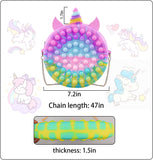 Dimension Of  Unicorn Shoulder Pop It Fidget Bag