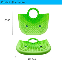 Add a Pop of Green to Your Style with Our Green Pop It Tote Bag
