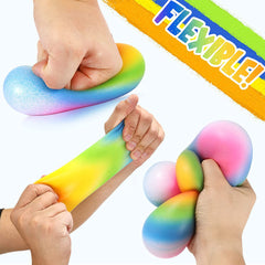 Squishy Rainbow Stress Ball Fidget Toy