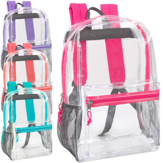 Bulk Transparent Backpack For Girls - Assorted