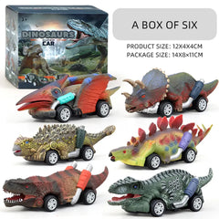 Dinosaur  Vehicle Rubber Toy