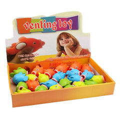 Rubber Clownfish Squishy Tongue POP Out Squeeze Animal Toy