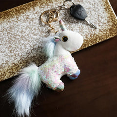 Unicorn Alpaca Zebra Keychain