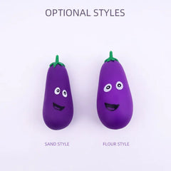 TPR Soft Stretchy Sand Filler Eggplant Squeeze Toy | Perfect Stress Reliever Toy