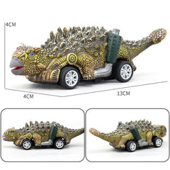 Dinosaur  Vehicle Rubber Toy
