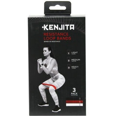 Kenjita 3 Pack Resistance Loop Workout Bands