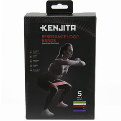 Kenjita 5 Pack Resistance Loop Workout Bands