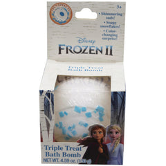 Disney Frozen II Triple Threat Color Changing Bath Bomb with Snowing Effect