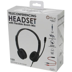 Teleconferencing Headset with Boom Mic