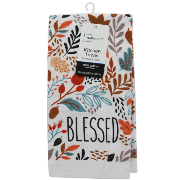 Mainstays 15 x 25 Kitchen Towel in Blessed Design
