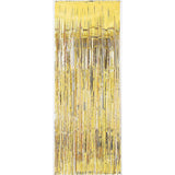 Gold Foil Metallic Curtain 3' x 8' Wholesale