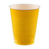 Plastic Cups 18 oz Yellow