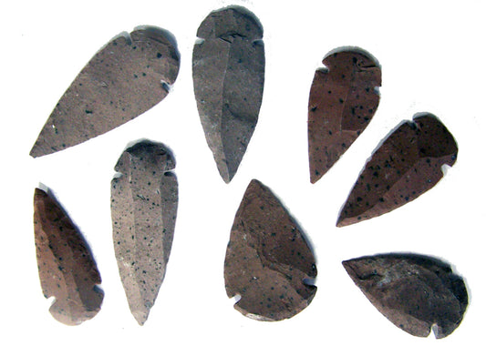 Buy HICKORYITE STONE LARGE 2 TO 3 INCH ARROWHEADS ( sold by the dozen OR bag of 100 piecesBulk Price