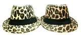Bulk Buy Leopard Print Fedora Hats