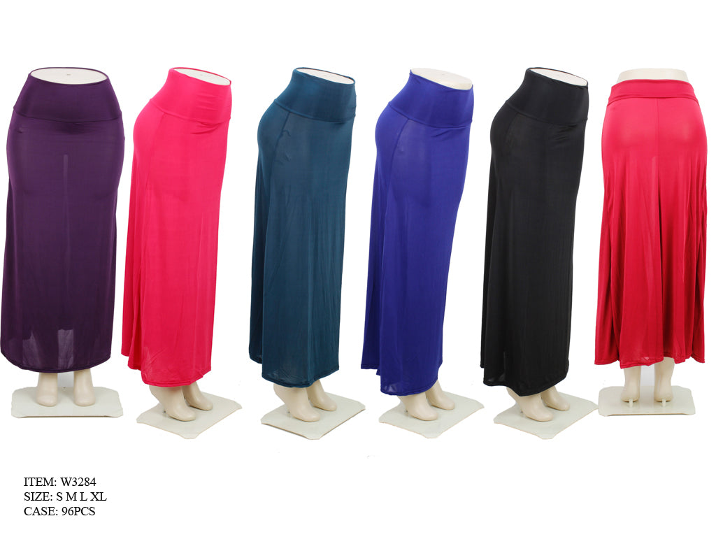 Bulk Buy Solid Color Long Skirts Wholesale