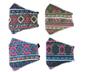 Buy Aztec print face Mask with Filter Sleeve. Washable & reusable! Bulk Price