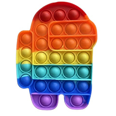 Rainbow Among Us Pop it Fidget Toy