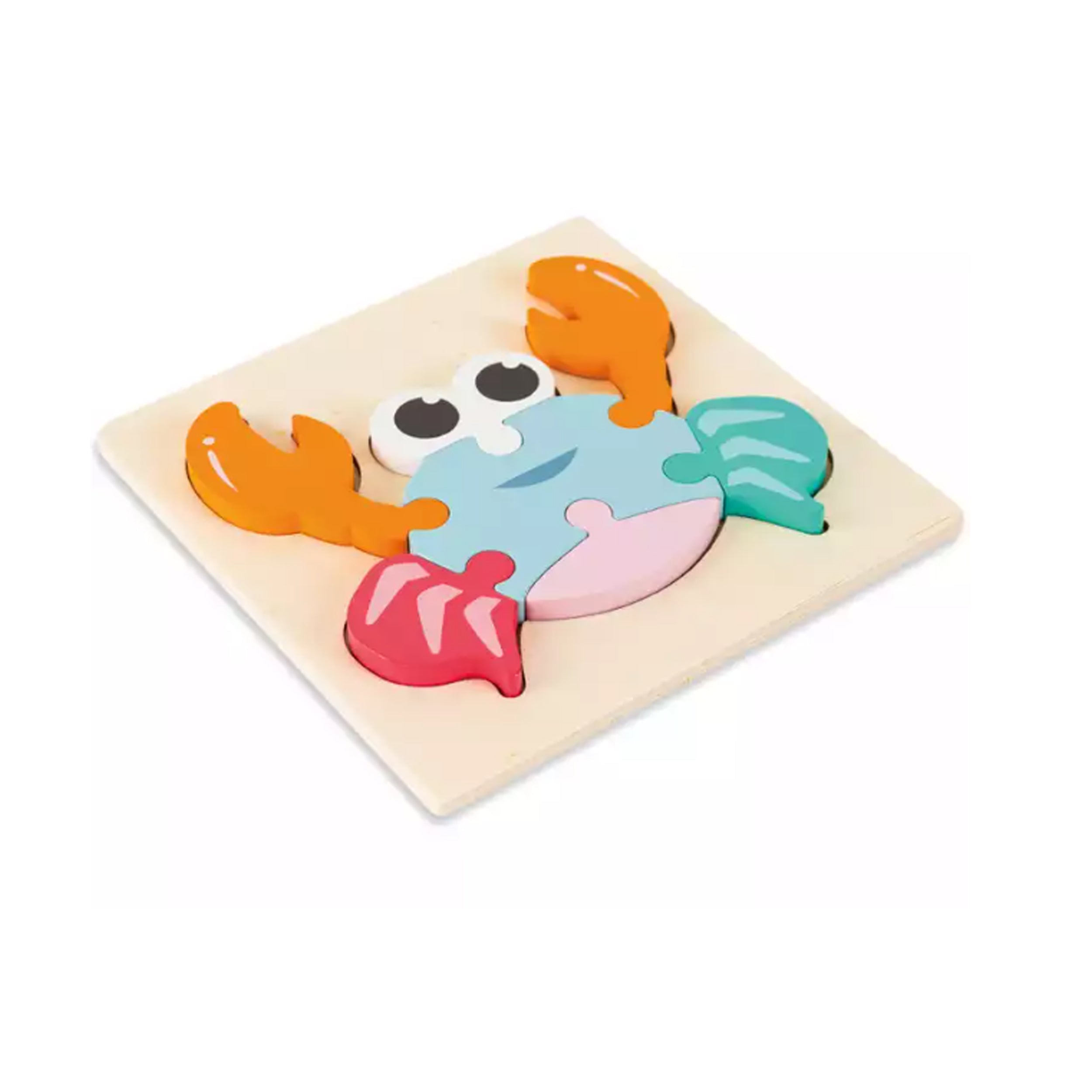 Animal Wooden Baby 3D Puzzle - Fun and Educational Toy for Early Childhood Development