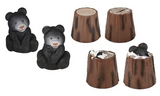 Wholesale HATCHING GROWING BLACK BEAR IN TREE STUMP