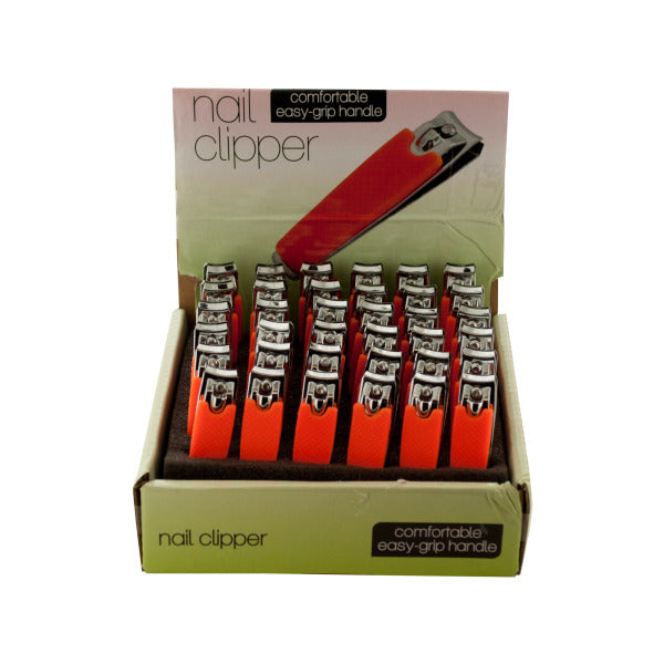 Nail Clipper with Textured Handle Countertop Display