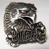 Wholesale WILD AND FREE EAGLE HEAD DELUXE BIKER RING (Sold by the piece) **-  CLOSEOUT AS LOW AS $ 3.50 EA