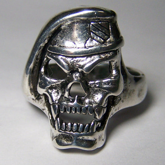 Wholesale Greenbrae Military Skull Head Biker Ring (Sold by the Piece)