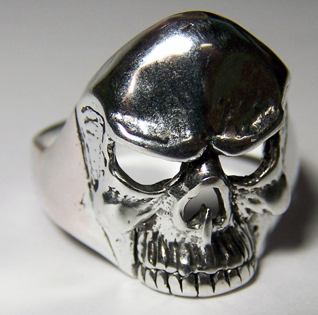Wholesale SKULL HEAD DELUXE BIKER RING  (Sold by the piece) *