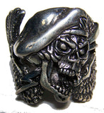 Wholesale SPECIAL FORCES SKULL WINGS DELUXE BIKER RING  (Sold by the piece) *