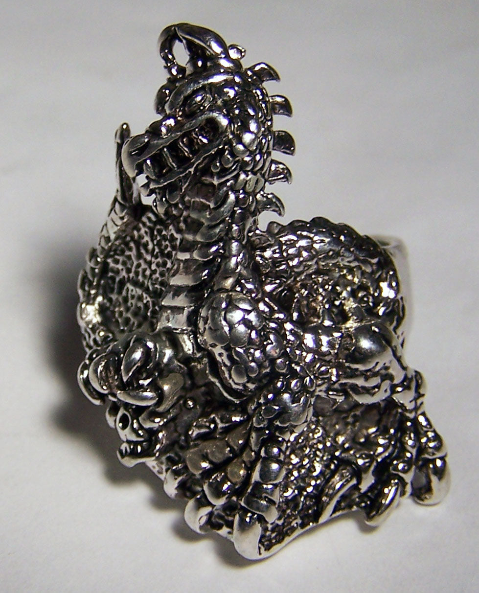 Wholesale MEDIEVAL DRAGON DELUXE BIKER RING (Sold by the piece) *