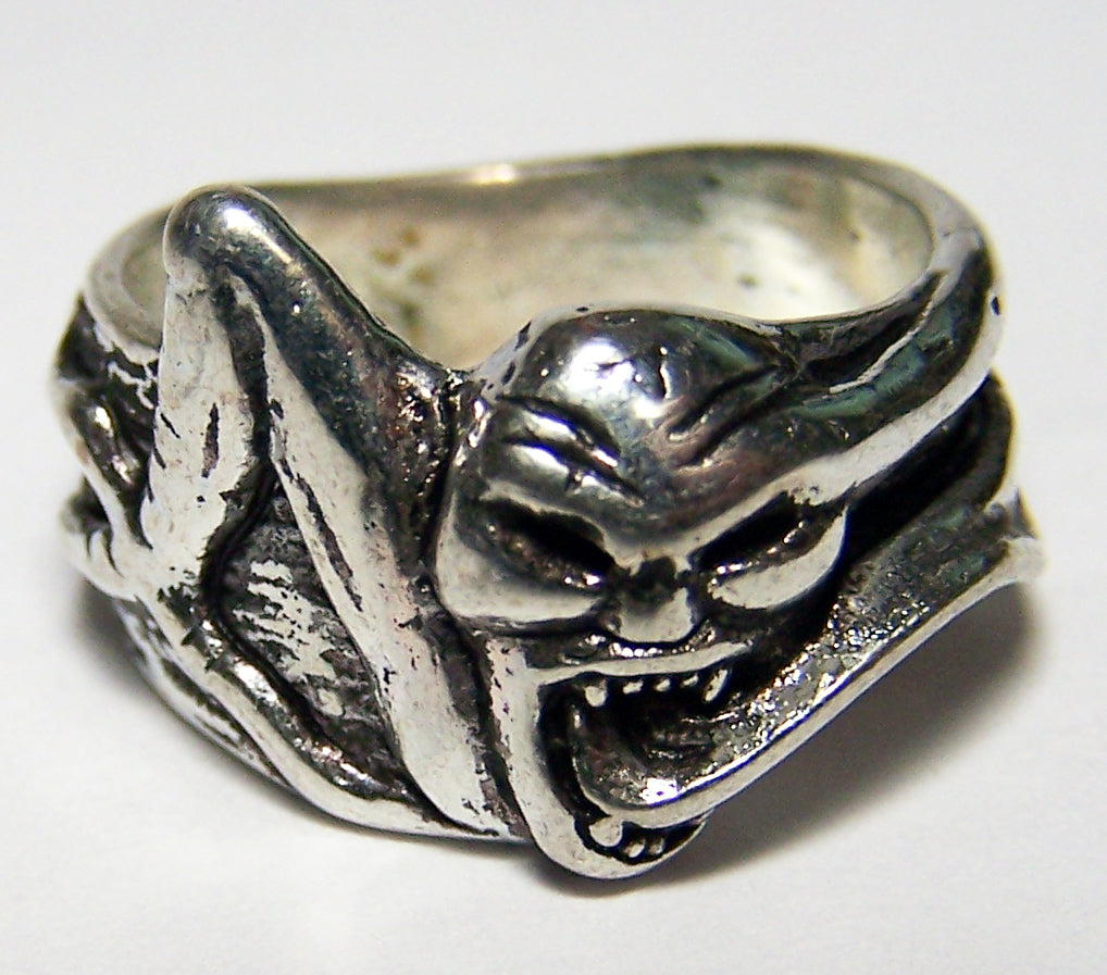 Wholesale GOBLIN DEVIL LONG TONGUE BIKER RING ( sold by the piece )   ** - CLOSEOUT AS LOW AS $ 2.95 EA