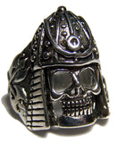 Wholesale Medieval Armored Soldier Skull Biker Ring For Men & Women's (Sold by the piece) )