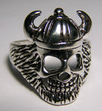 Wholesale BIKER RING SPIKED HELMET VIKING SKULL (Sold by the piece)