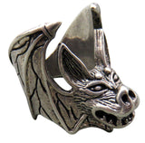 Wholesale CREEPY BAT BIKER RING (Sold by the piece)