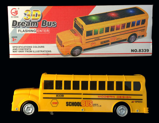 Wholesale Yellow Color School Bus Toy For Kids Play Sold By Dozen