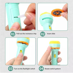 Projector Flashlight Toy for Kids