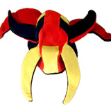 Wholesale Halloween Crazy Jester Design Soft Plush Carnival Hat (MOQ-6)