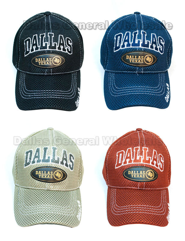 Adults Vented Casual DALLAS Caps Wholesale MOQ 3