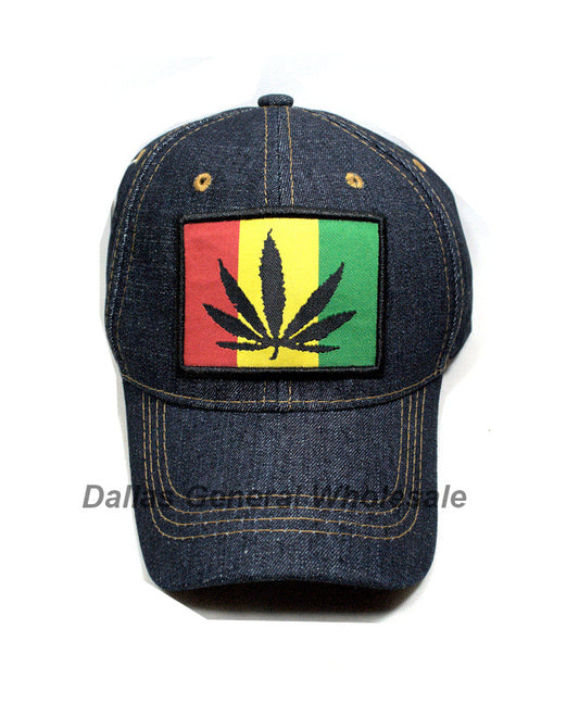 Casual Marijuana Denim Caps Wholesale MOQ 12