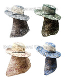 Digital Camouflage Bucket Hats with Neck Flap MOQ 12