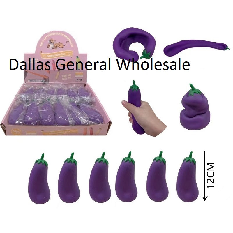 Bulk Buy Magic Flexible Eggplant Fidget Balls Wholesale