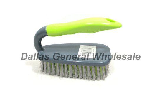 5" Scrub Brush with Handle Wholesale MOQ 12