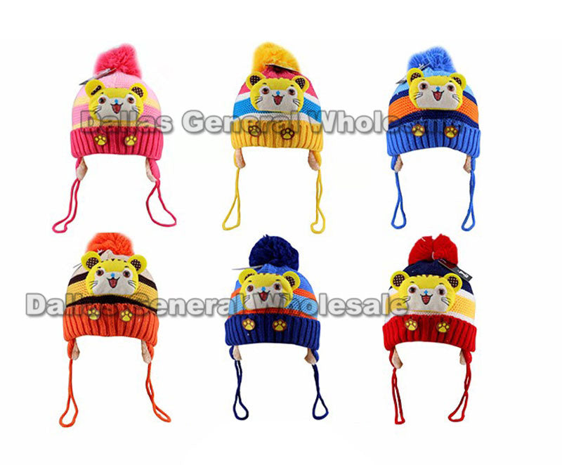 Bulk Buy Kids Tigger Thermal Toboggan Beanie Hats Wholesale