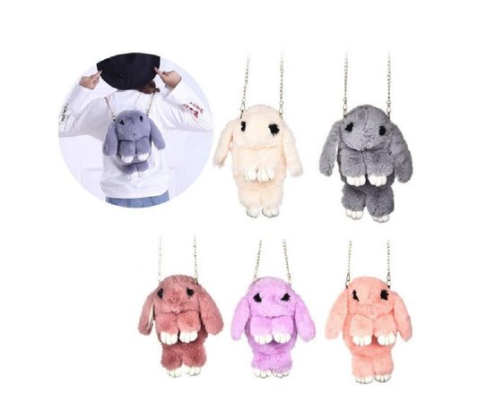 Girls Fluffy Bunny Backpacks Wholesale