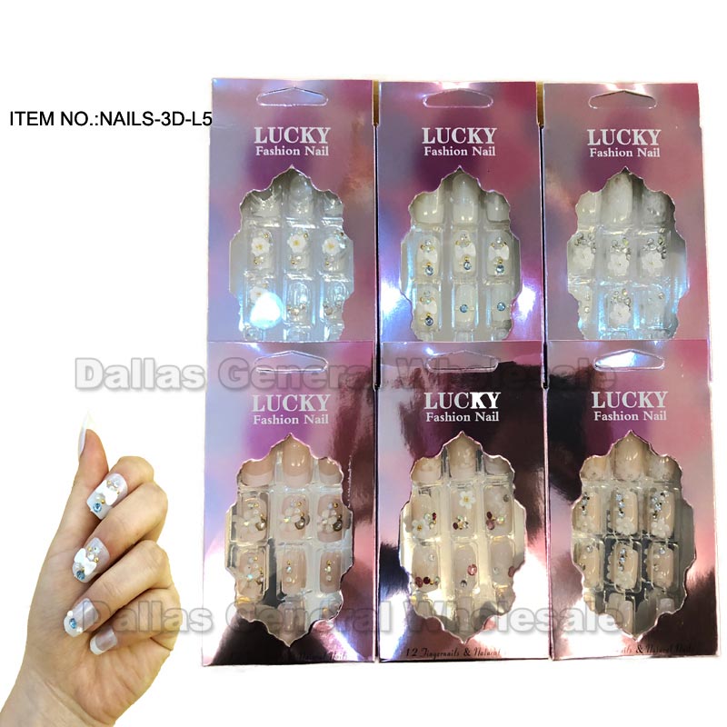 3D Fake Nail Art Sets For Women's Wholesale - Assorted