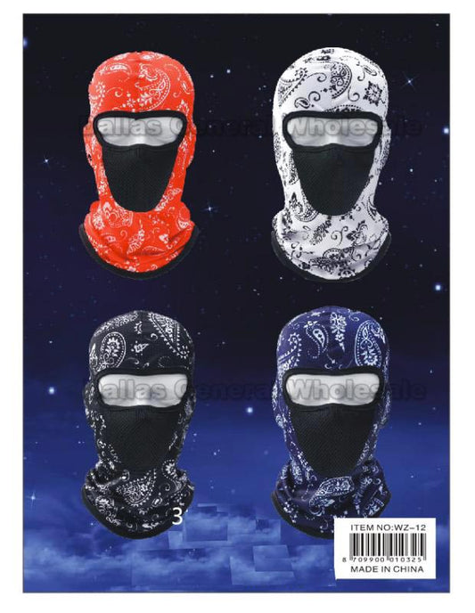 Balaclava Paisley Outdoors Masks In Bulk